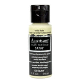 DECOART AMERICANA MULTI SURFACE SATIN ACRYLIC PAINT - 59 ML (2 OZ) - VANILLA SHAKE (502)